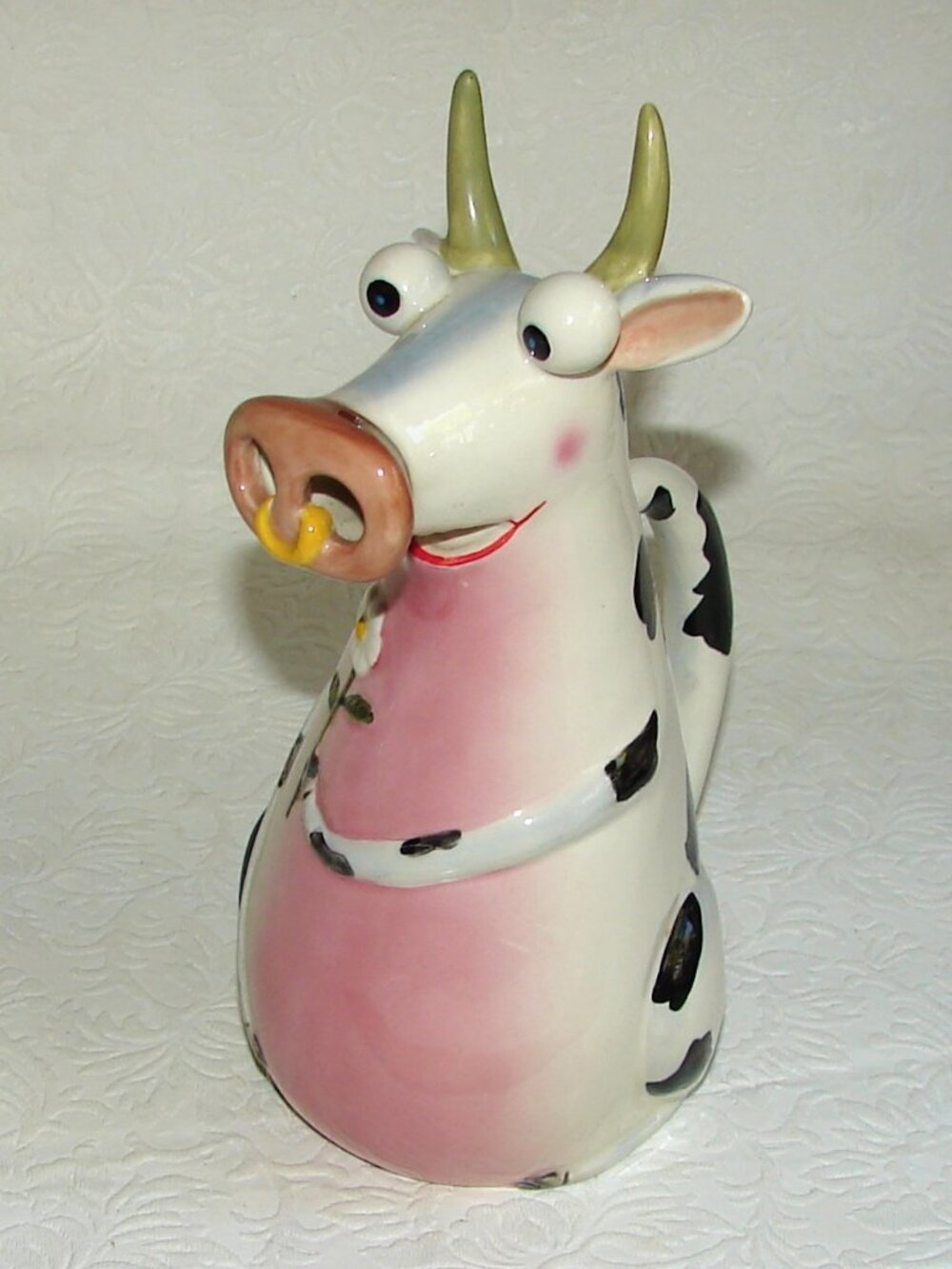 Rare Department 56 'Bee Happy' COW CREAMER, Claire Mackie (no Sugar) Dept.